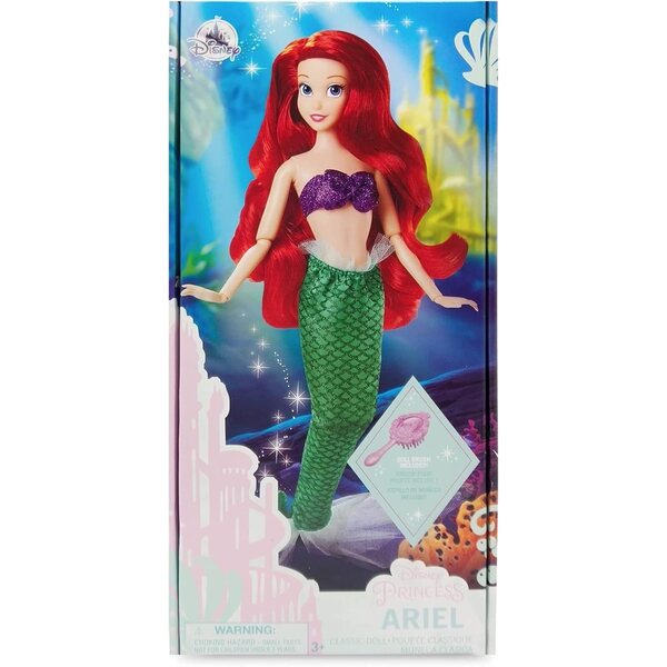 Bambola Ariel Disney Parks 30,5 cm con pennello esclusiva collezione Classic Doll