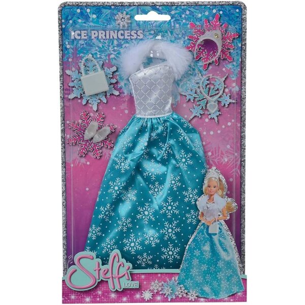 Simba Steffi Love Ice Princess Abito Principessa per Bambole 29 cm, multicolore