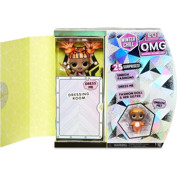 LOL Surprise OMG Winter Chill: Missy Meow und Baby Cat Doll mit 25 Überraschungen