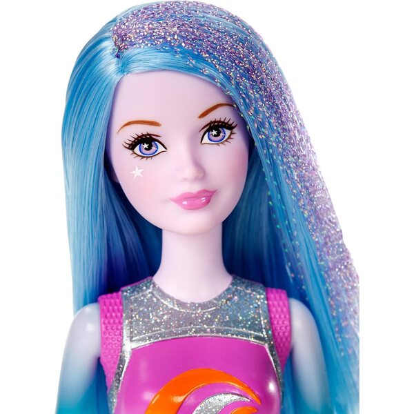 Barbie Stellar Adventure DLT29 – Galaxie-Puppe mit ikonischem Kleid und leuchtenden Details