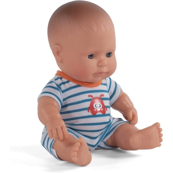 Miniland 21 cm große europäische männliche Puppe aus anatomisch korrektem weichem Vinyl
