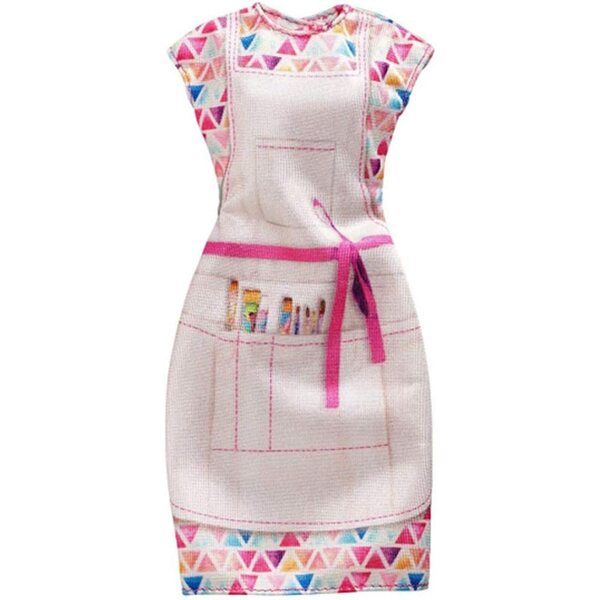Mattel Barbie Painter Career Dress Многоцветна бежова рокля за творческа игра