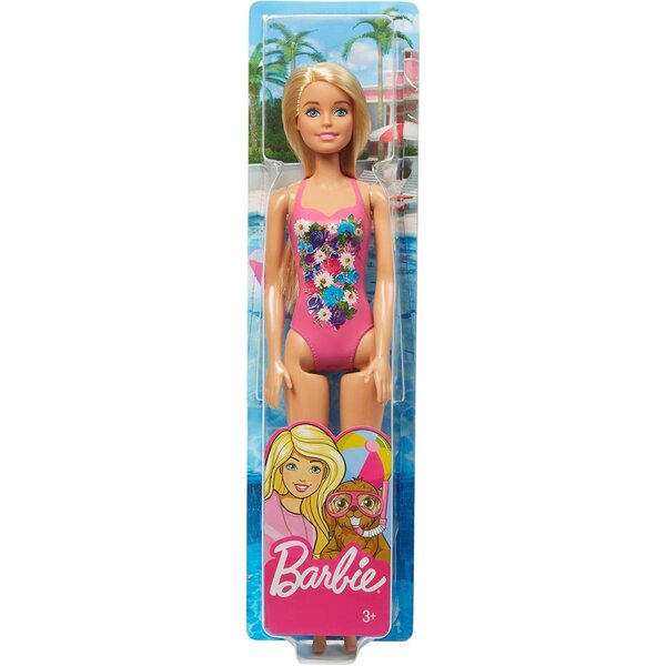 Barbie Beach con Costume Intero Rosa - Perfetta per Divertimento Estivo