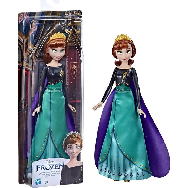 Queen Anne Frozen II Puppe mit abnehmbarer Kleidung und 5 Artikulationspunkten – 28 cm