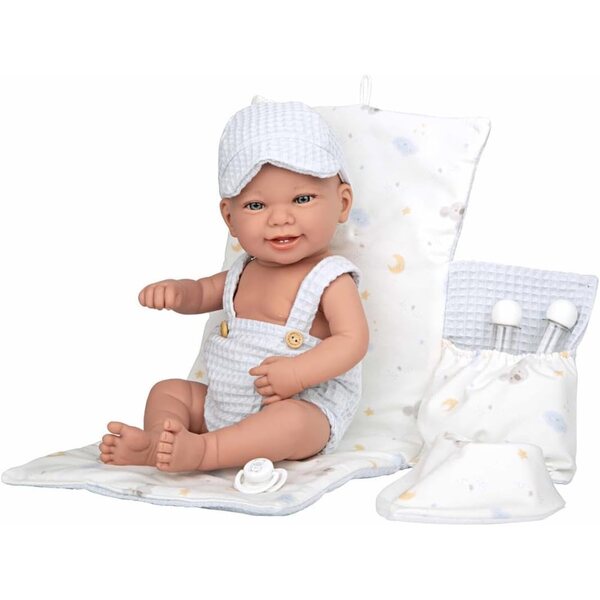 ARIAS Elegance Puppe 42 cm mit Wickelauflage und Babero – Junge und Mädchen