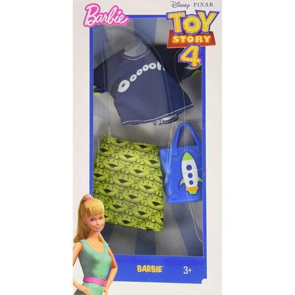 Barbie Look Completo Moda Toy Story 4 Gonna e Top Alien - Abiti Barbie Originali