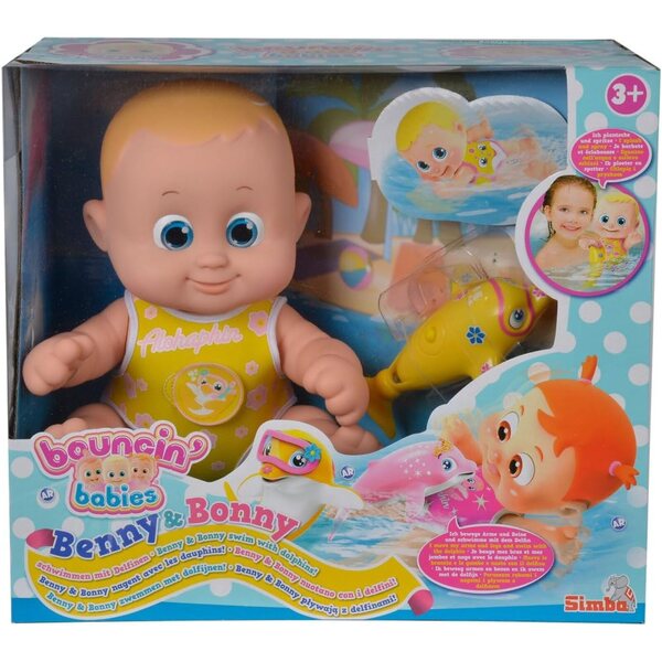 Bonny e Benny con delfino: bambole interattive che nuotano e si muovono