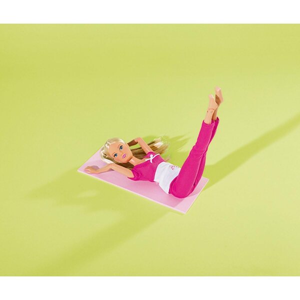 Steffi Love Yoga Bambola 29 cm con Tappetino, Stereo e Borraccia per Bambini