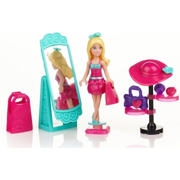 Mega Bloks Barbie Shop 'n Style - Cappello elegante e borsa accessori