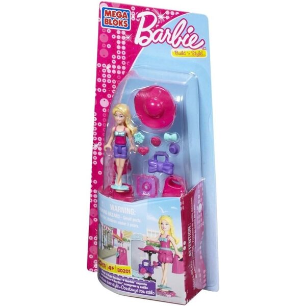 Mega Bloks Barbie Shop 'n Style - Cappello elegante e borsa accessori