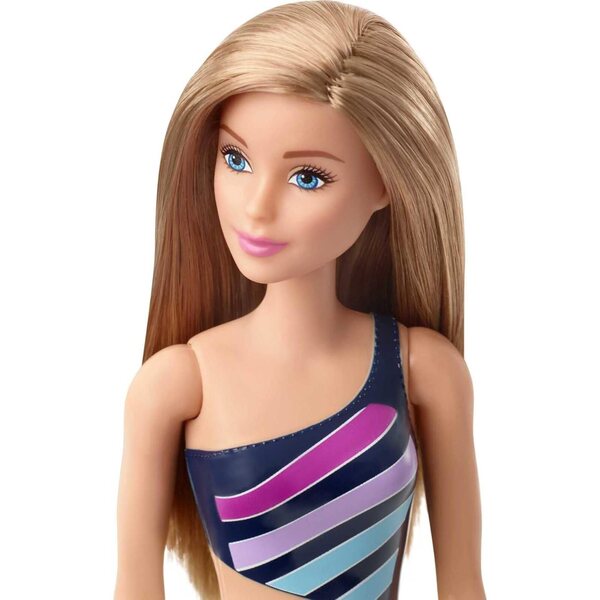 Barbie Bambola Bionda con Costume da Bagno Intagliato per Bambini 3+ anni
