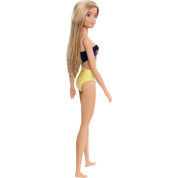 Barbie Bambola Bionda con Costume da Bagno Intagliato per Bambini 3+ anni