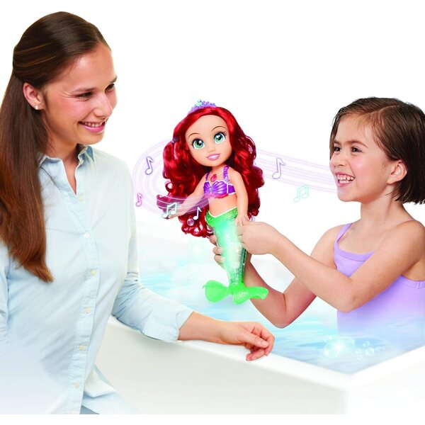Disney Arielle Sing & Glitter 2.0 Puppe 38 cm mit Glitzerschwanz und Gesangsfunktion