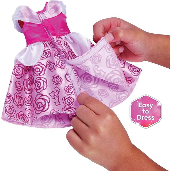 Disney Princess Aurora 38 cm große Puppe mit funkelnden Augen, glitzerndem Kleid und Tiara