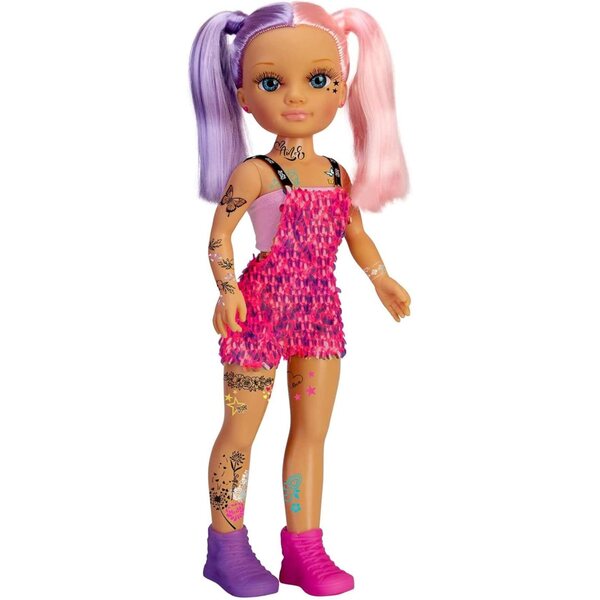 Nancy-Puppe, 42 cm, mit 300 wasserfesten temporären Tattoos, kreatives Modespiel