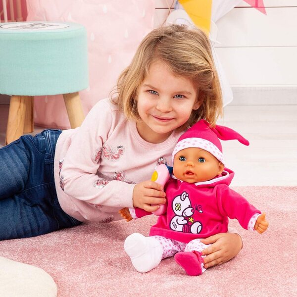 Bambola Doctor Baby Bayer Design 38cm - Interattiva con Accessori Medici, Parlante e Morbida