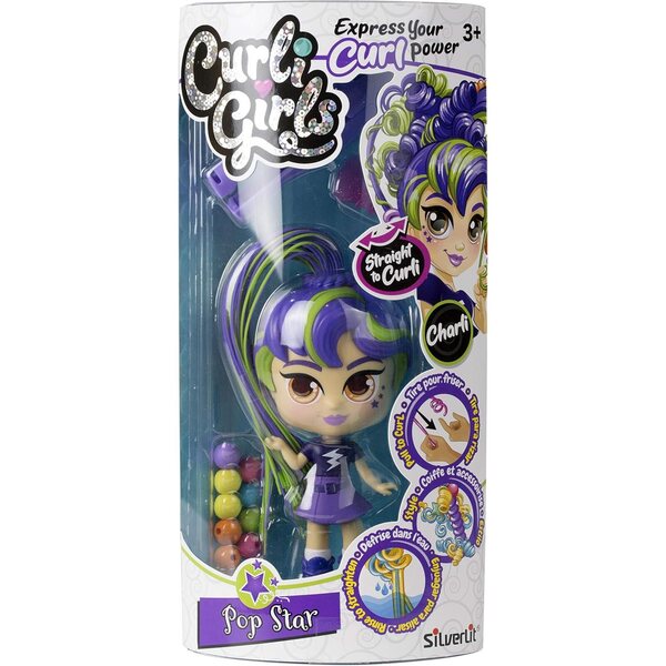 Curligirls-Manschettenknöpfe-Set mit Tier- und magischen Haaraccessoires – Silverlit