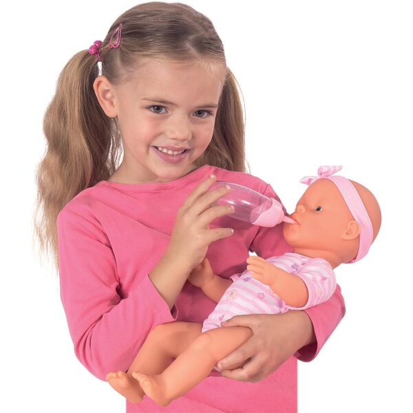 Simba New Born Baby Doll 43 cm, die trinkt und pinkelt, mit Zubehör