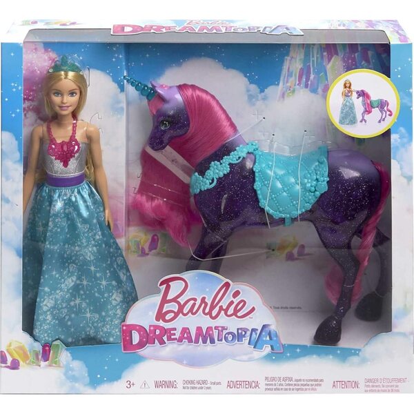 Barbie Dreamtopia Doll & Unicorn – Fantastisches Spiel für Kinder ab 3 Jahren