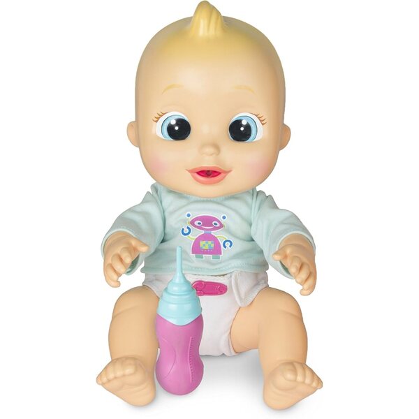 IMC Toys Baby Wee Alex Baby Blue Naughty – Interaktive Puppe für Kinder ab 3 Jahren