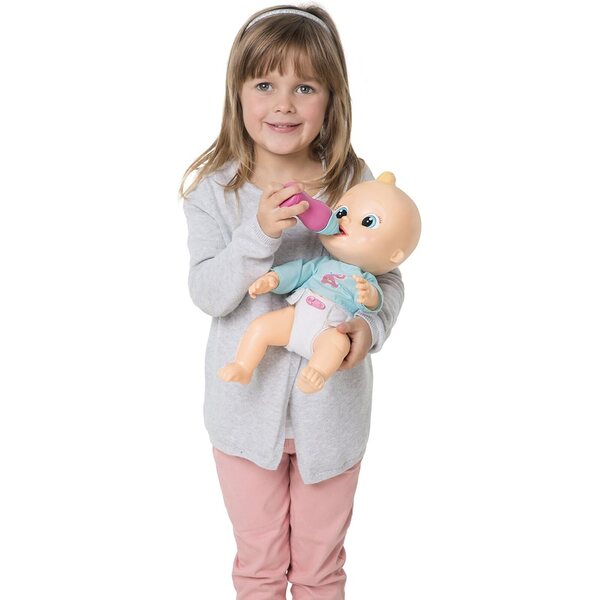 IMC Toys Baby Wee Alex Baby Blue Naughty – Interaktive Puppe für Kinder ab 3 Jahren