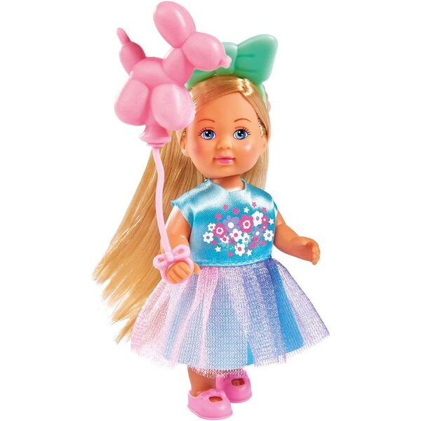 Simba Evi Love Balloon 12 cm Puppe mit Schleife und Ballon, ideal für 3+ Jahre