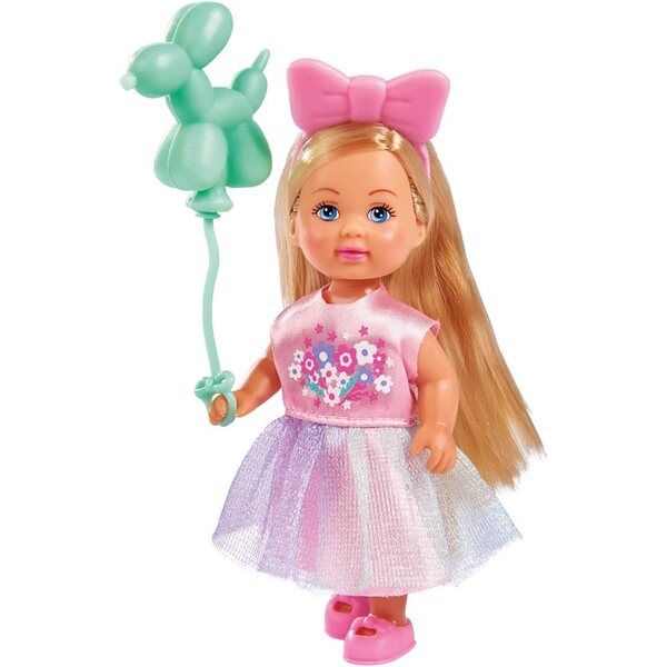 Simba Evi Love Balloon bambola 12 cm con fiocco e palloncino, ideale 3+ anni