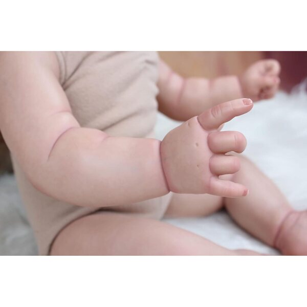 ZIYIUI Reborn-Puppe, 50 cm, realistisch, mit weichem Körper und handgewurzeltem Haar