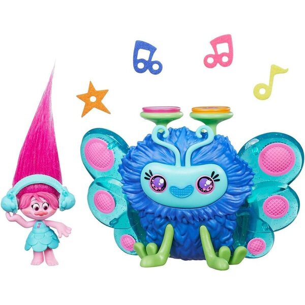 Trolls DJ Poppy mit Musikfloh und Originalzubehör – Soundspiel