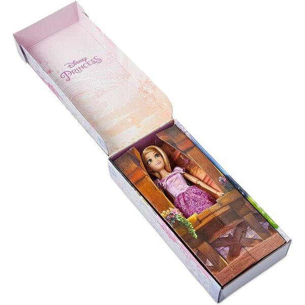 Klassische Disney Rapunzel 29 cm große Puppe mit Deluxe-Kleid – Tangled