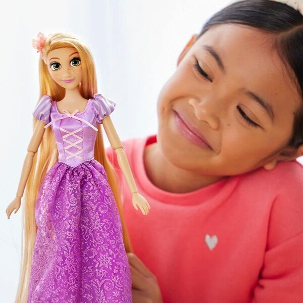 Klassische Disney Rapunzel 29 cm große Puppe mit Deluxe-Kleid – Tangled