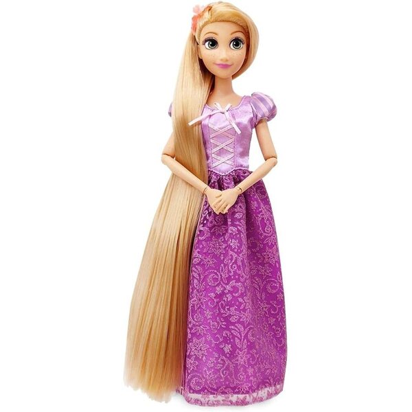 Klassische Disney Rapunzel 29 cm große Puppe mit Deluxe-Kleid – Tangled