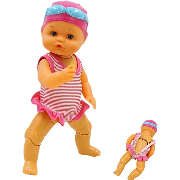 Wasserdichte Schwimmpuppe für Mädchen – elektrisches Schwimmspielzeug 34 cm