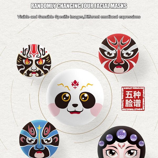Chinesische Drama-Puppe mit Gesichtsveränderung – traditionelle ABS-Drama-Skulptur, 10,5 cm