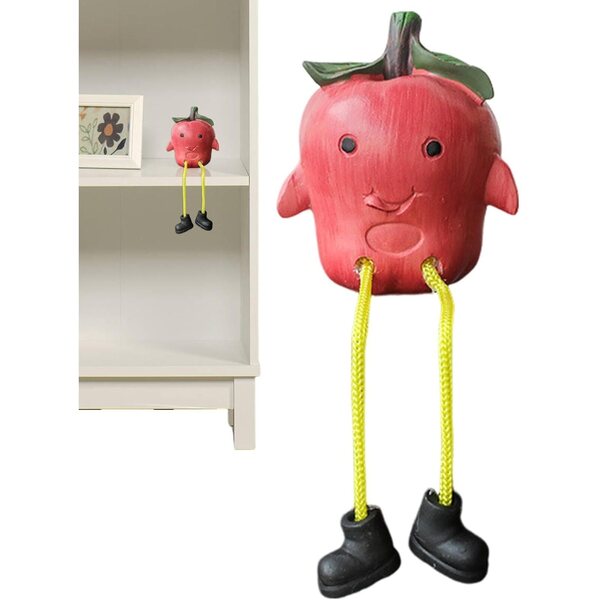 Bambola con gambe pendenti a forma di frutta per decorare casa e ufficio
