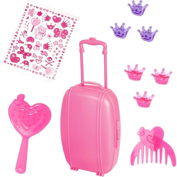 Bayer Charlene Interactive 46 cm mit 90 Sätzen und 8 Liedern, rosa Einhornpuppe