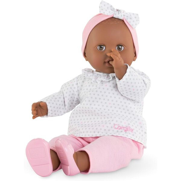 Corolle Grande Popolone Lucie 36 cm – Bambola morbida con occhi dormienti da 2 anni