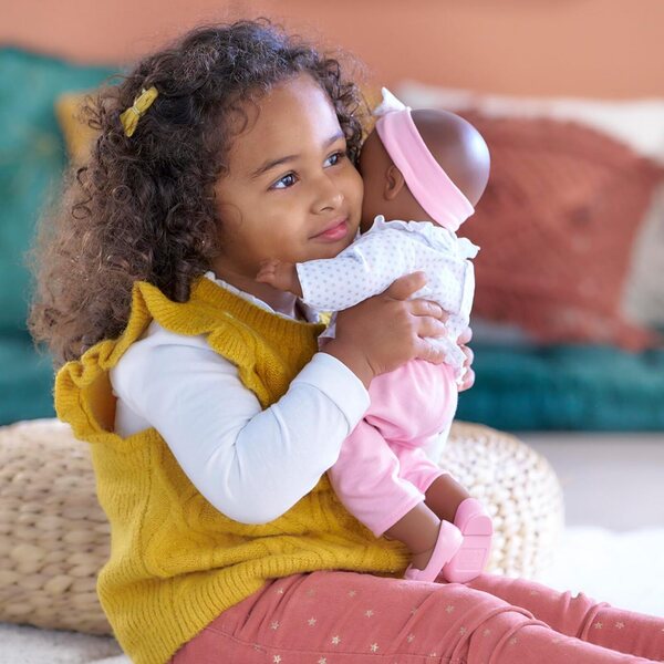 Corolle Grande Popolone Lucie 36 cm – Bambola morbida con occhi dormienti da 2 anni