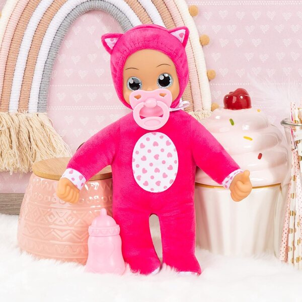 Bayer Design Baby Doll I Baby Angels 30cm weich und sprechend mit rosa Accessoires