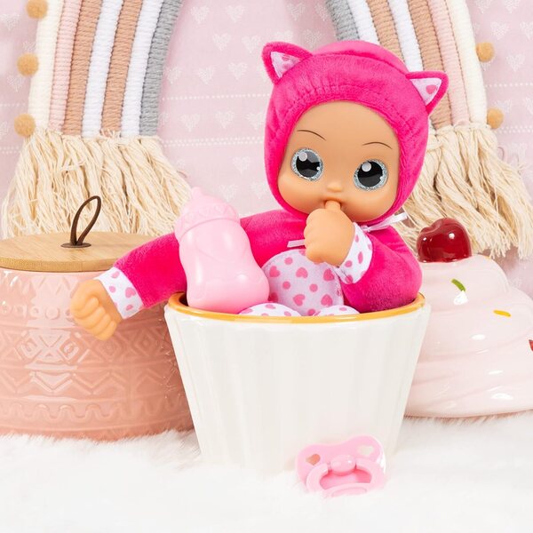 Bayer Design Baby Doll I Baby Angels 30cm weich und sprechend mit rosa Accessoires