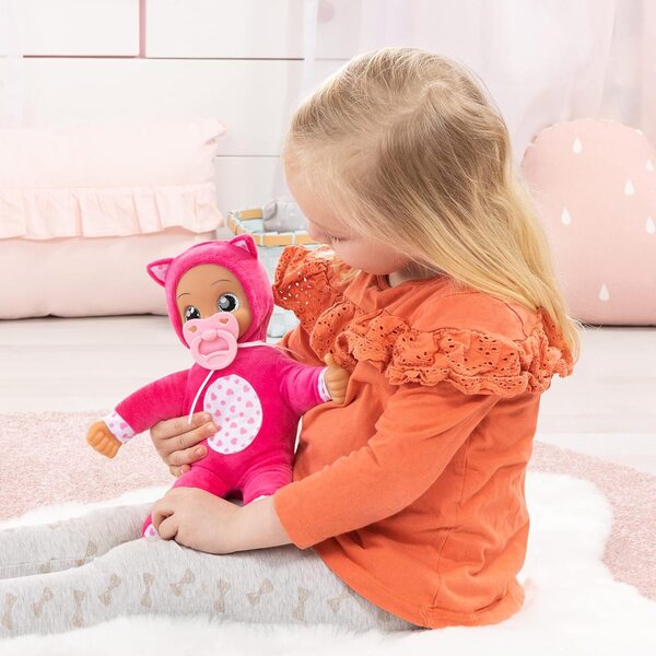 Bayer Design Baby Doll I Baby Angels 30cm weich und sprechend mit rosa Accessoires