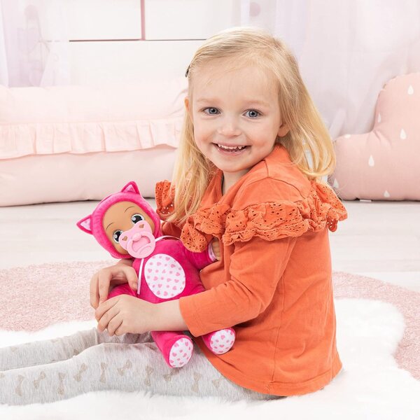 Bayer Design Baby Doll I Baby Angels 30cm weich und sprechend mit rosa Accessoires