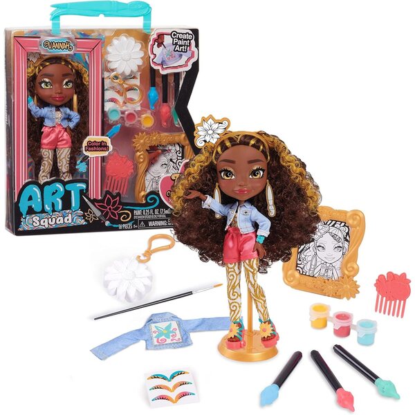 Just Play Art Squad Vanna Bambola da 12 pollici con kit pittura e accessori moda