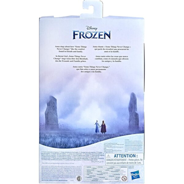 Die Frozen 2 Fashion Queen Anna Puppe singt und leuchtet, Disney-Lichter und Musik