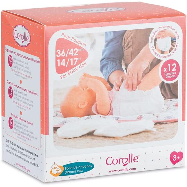 Corolle Mon Grand Poupon - Confezione 12 Strati per Bambole 36-42 cm, Da 3 Anni