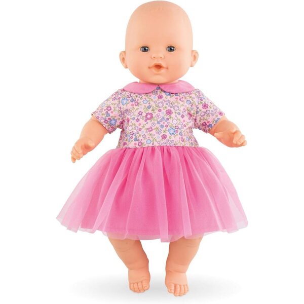 Corolle Rosa Kleid für 36 cm große Puppen, realistische Kleidung und einfach zu tragen ab 2 Jahren