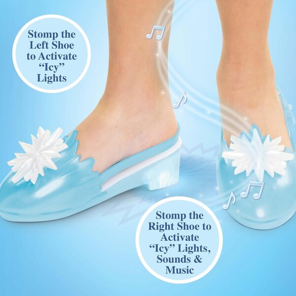 Elsa Disney Frozen Schuhe mit Lichtern und Geräuschen für Mädchen, Magie und Spaß