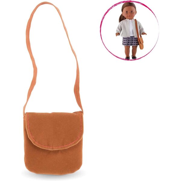 Corolle Borsa a Spalla per Bambola 36 cm Marrone - Accessorio My Flower Shape
