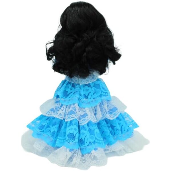 FOLK Bambola Santera Simona 40 cm Mulatta Abito Yemayah Artigianato Spagnolo