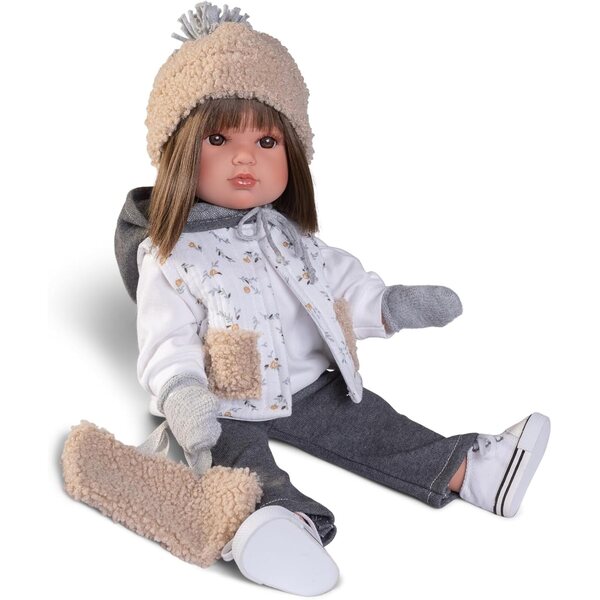 Antonio Juan Bambola Bella Urban 45 cm con Gilet e Accessori Moda Casual